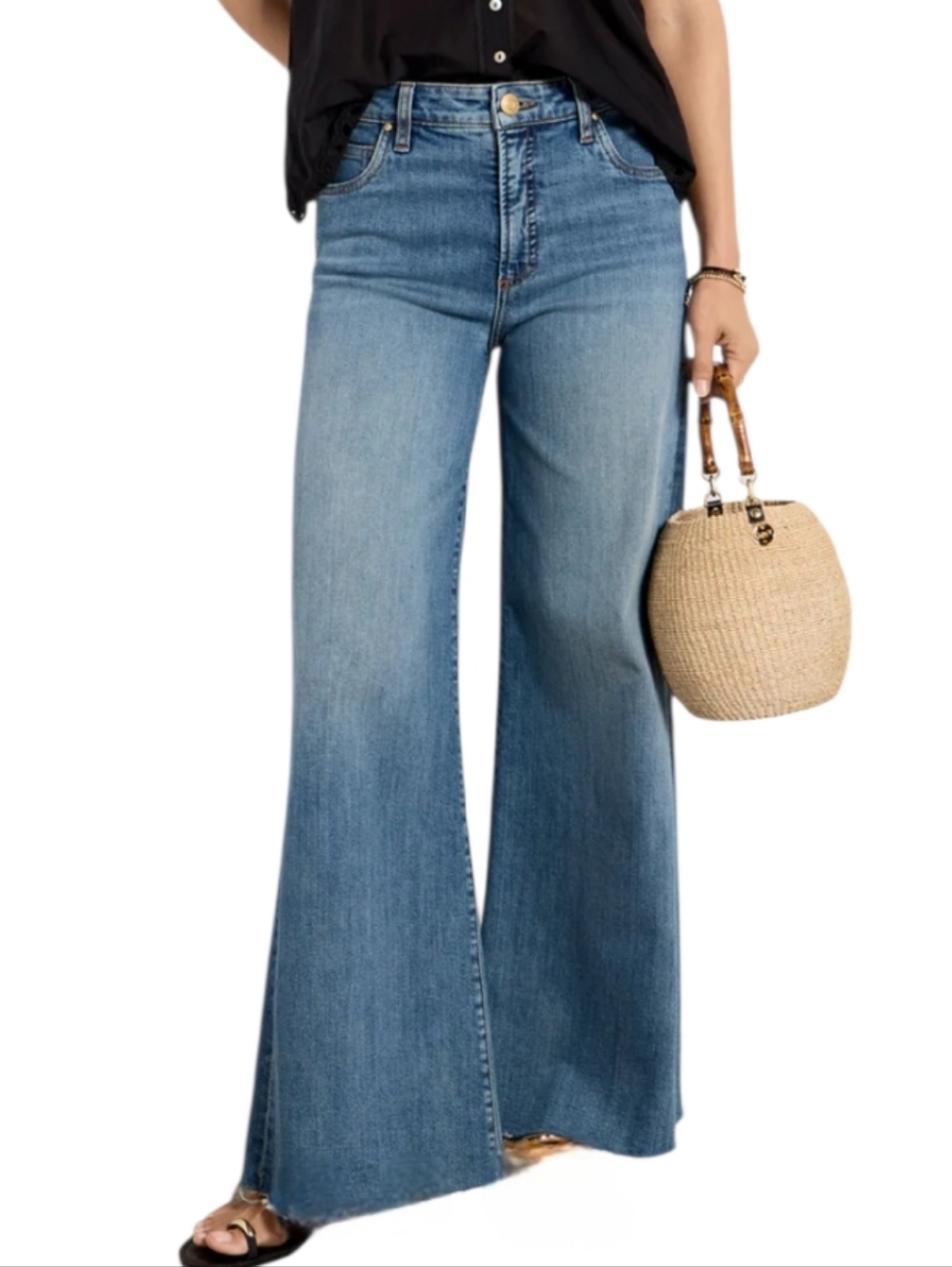 Kut From the Kloth Ryan Fab Ab Wide Leg Jeans